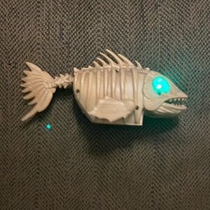 Animated LED Piranha Skeleton
